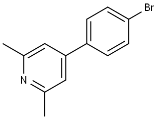 Pyridine, 4-(4-bromophenyl)-2,6-dimethyl- 结构式