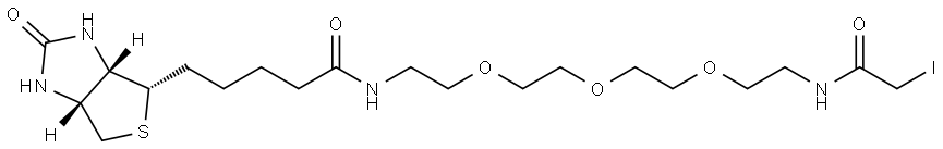 生物素-三聚乙二醇-碘乙酰胺 结构式