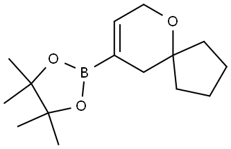 4,4,5,5-四甲基-2-(6-氧杂螺[4.5]癸-8-烯-9-基)-1,3,2-二氧杂硼杂环戊烷 结构式