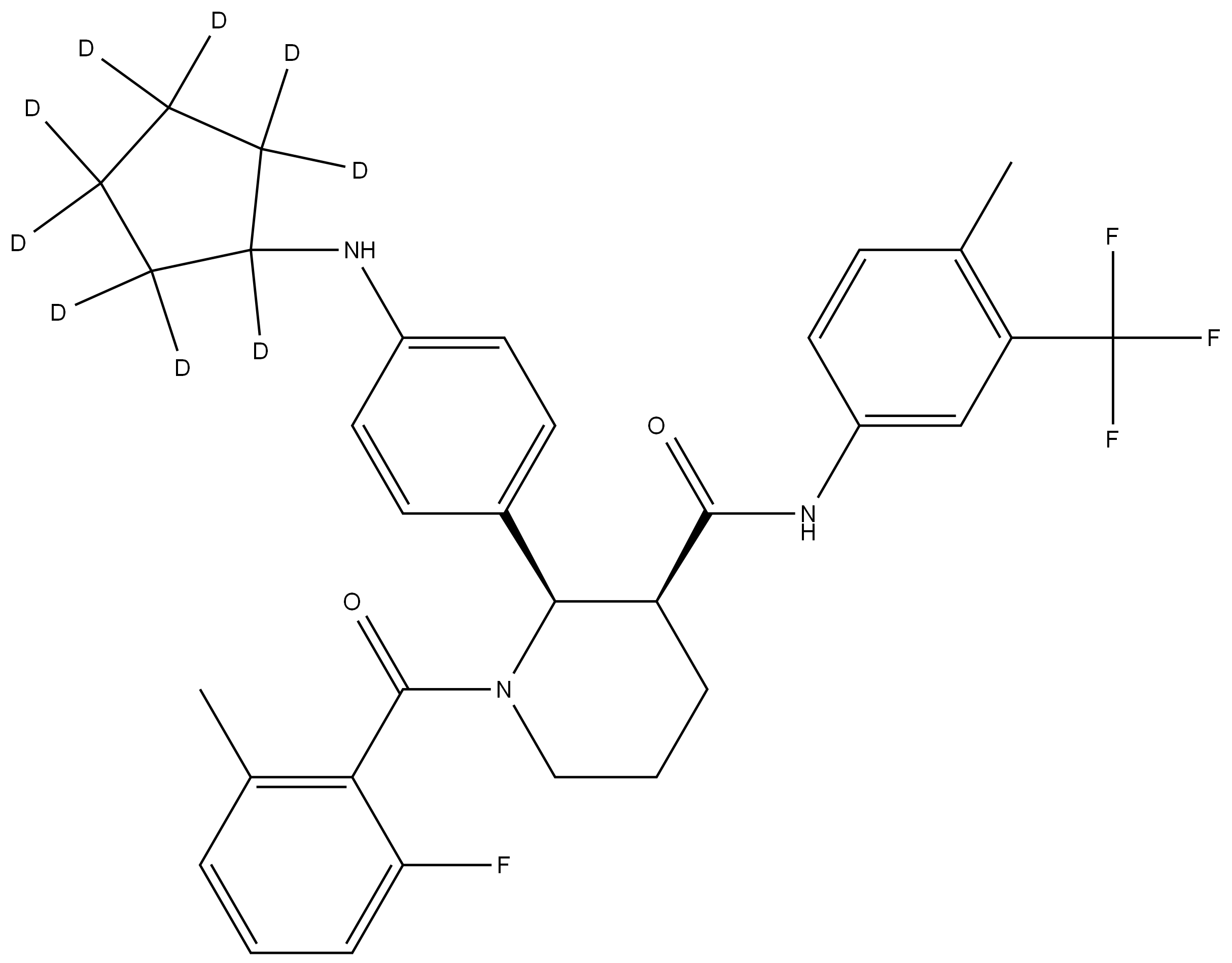 Avacopan D8 结构式