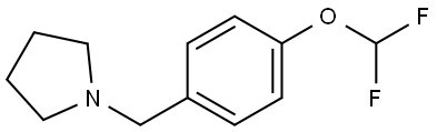 1-[[4-(Difluoromethoxy)phenyl]methyl]pyrrolidine 结构式