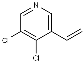 3,4-Dichloro-5-vinylpyridine 结构式
