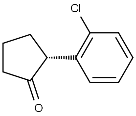 (R)-2-(2-Chlorophenyl)cyclopentanone 结构式