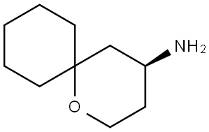 (4S)-1-OXASPIRO[5.5]UNDECAN-4-AMINE 结构式