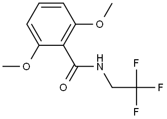 2,6-Dimethoxy-N-(2,2,2-trifluoroethyl)benzamide 结构式