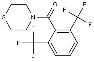(2,6-bis(trifluoromethyl)phenyl)(thiomorpholino)methanone 结构式