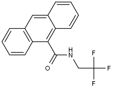 N-(2,2,2-Trifluoroethyl)-9-anthracenecarboxamide 结构式