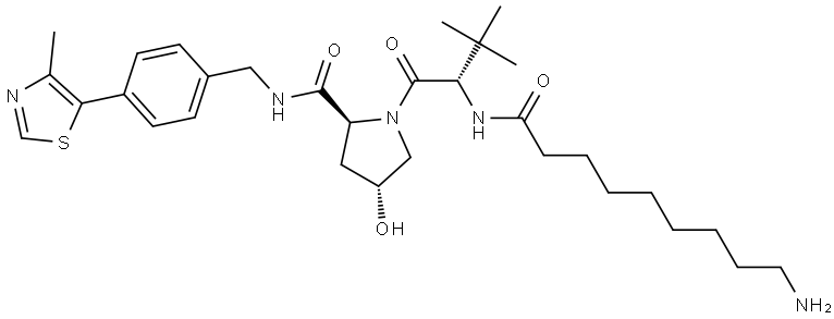 (S,R,S)-AHPC-C8-NH2 结构式