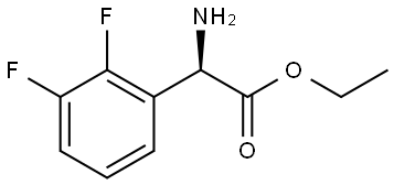 ethyl (R)-2-amino-2-(2,3-difluorophenyl)acetate 结构式