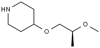 (S)-4-(2-methoxypropoxy)piperidine 结构式