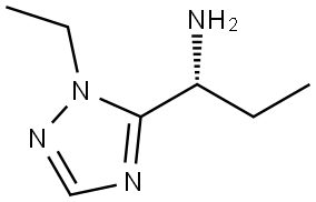 (R)-1-(1-ETHYL-1H-1,2,4-TRIAZOL-5-YL)PROPAN-1-AM 结构式