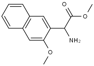 METHYL 2-AMINO-2-(3-METHOXYNAPHTHALEN-2-YL)ACETATE 结构式