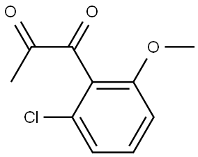 1-(2-Chloro-6-methoxyphenyl)-1,2-propanedione 结构式