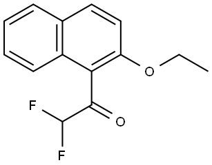 1-(2-Ethoxynaphthalen-1-yl)-2,2-difluoroethanone 结构式