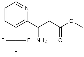 METHYL 3-AMINO-3-[3-(TRIFLUOROMETHYL)PYRIDIN-2-YL]PROPANOATE 结构式