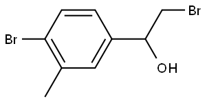 2-bromo-1-(4-bromo-3-methylphenyl)ethan-1-ol 结构式