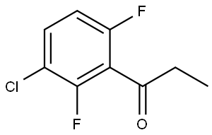 1-(3-Chloro-2,6-difluorophenyl)-1-propanone 结构式