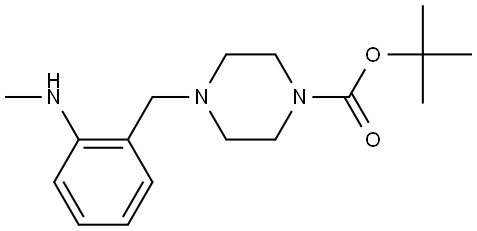 tert-butyl 4-(2-(methylamino)benzyl)piperazine-1-carboxylate 结构式