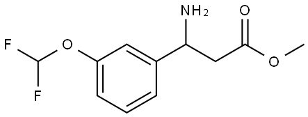 METHYL 3-AMINO-3-[3-(DIFLUOROMETHOXY)PHENYL]PROPANOATE 结构式