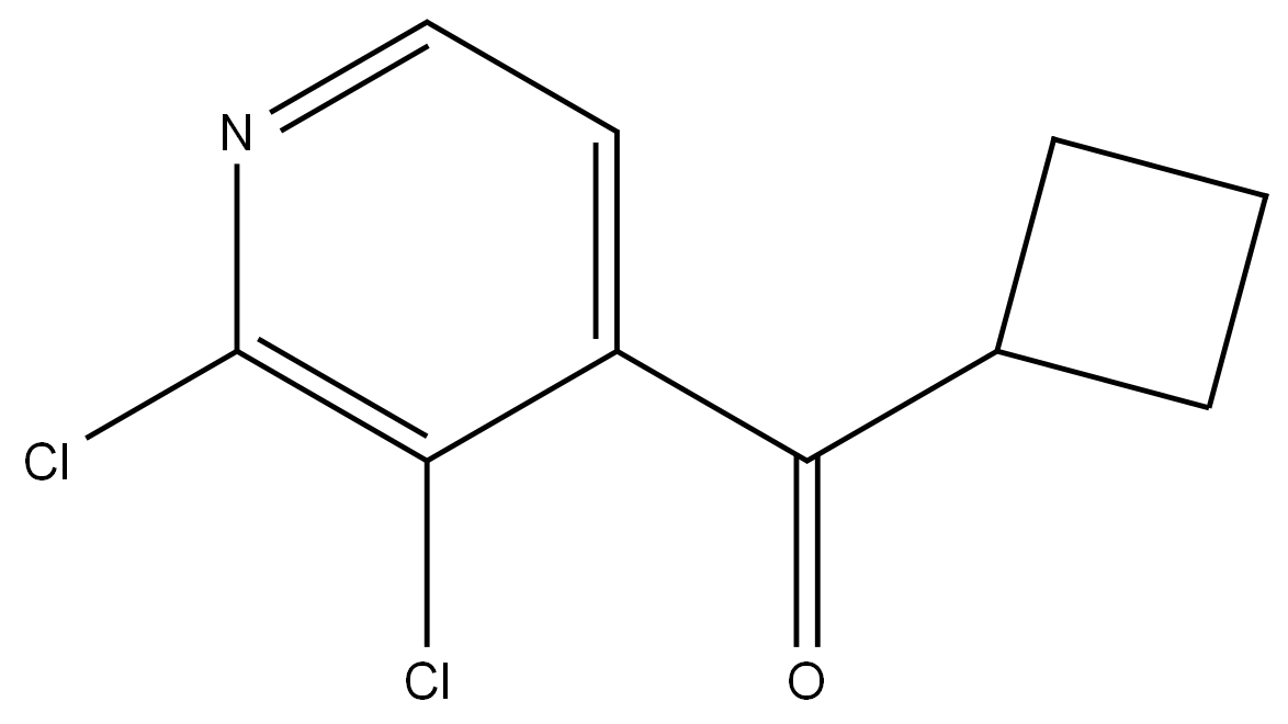cyclobutyl(2,3-dichloropyridin-4-yl)methanone 结构式