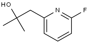 6-Fluoro-α,α-dimethyl-2-pyridineethanol 结构式