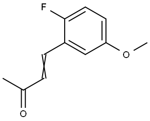 4-(2-Fluoro-5-methoxyphenyl)-3-buten-2-one 结构式