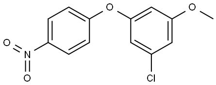 1-chloro-3-methoxy-5-(4-nitrophenoxy)benzene 结构式