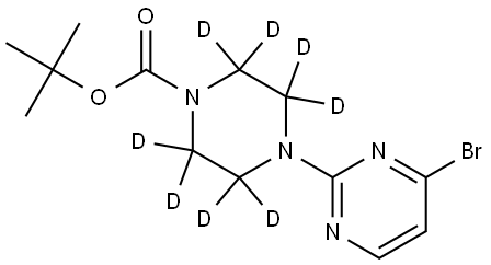 tert-butyl 4-(4-bromopyrimidin-2-yl)piperazine-1-carboxylate-2,2,3,3,5,5,6,6-d8 结构式