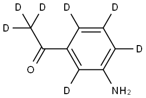 1-(3-aminophenyl-2,4,5,6-d4)ethan-1-one-2,2,2-d3 结构式