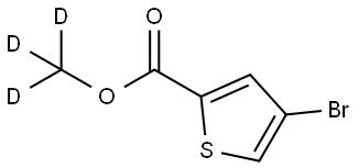 methyl-d3 4-bromothiophene-2-carboxylate 结构式