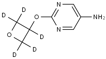 2-((oxetan-3-yl-d5)oxy)pyrimidin-5-amine 结构式