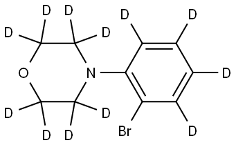4-(2-bromophenyl-3,4,5,6-d4)morpholine-2,2,3,3,5,5,6,6-d8 结构式