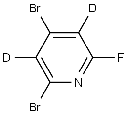 2,4-dibromo-6-fluoropyridine-3,5-d2 结构式