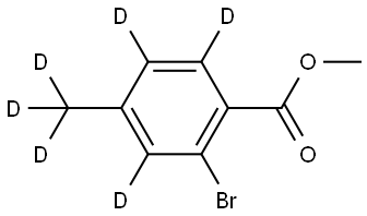methyl 2-bromo-4-(methyl-d3)benzoate-3,5,6-d3 结构式