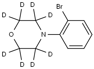 4-(2-bromophenyl)morpholine-2,2,3,3,5,5,6,6-d8 结构式