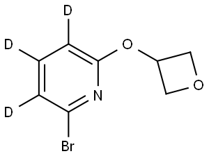 2-bromo-6-(oxetan-3-yloxy)pyridine-3,4,5-d3 结构式