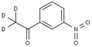 1-(3-nitrophenyl)ethan-1-one-2,2,2-d3 结构式