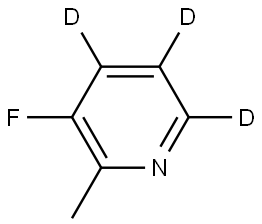 3-fluoro-2-methylpyridine-4,5,6-d3 结构式