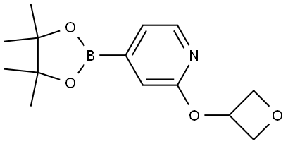 2-(oxetan-3-yloxy)-4-(4,4,5,5-tetramethyl-1,3,2-dioxaborolan-2-yl)pyridine 结构式