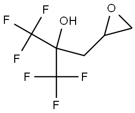 1,1,1,3,3,3-hexafluoro-2-(oxiran-2-ylmethyl)propan-2-ol 结构式