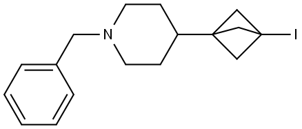 1-Benzyl-4-(3-iodobicyclo[1.1.1]pentan-1-yl)piperidine 结构式