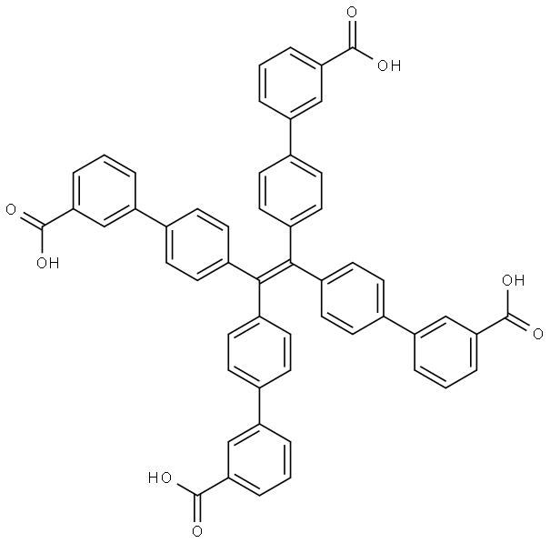 4,4',4'',4'''-四(3-羧基苯基)四苯乙烯  结构式