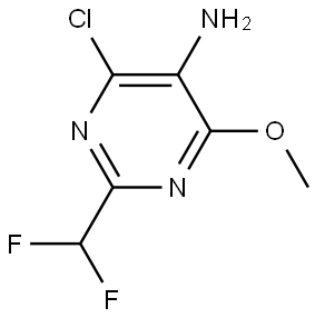 4-氯-2-(二氟甲基)-6-甲氧基嘧啶-5-胺 结构式