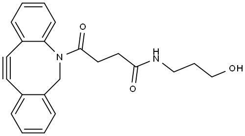 二苯并环辛炔-C3-乙醇 结构式