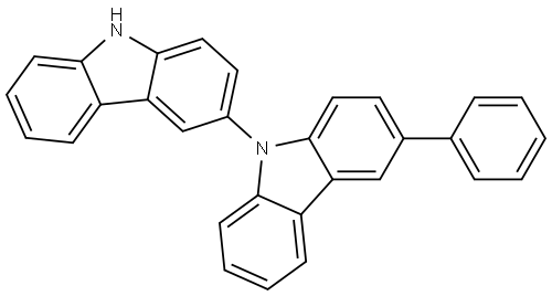 3'-苯基-9H-3,9'-联咔唑 结构式