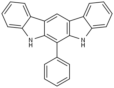 6-PHENYL-5,7-DIHYDROINDOLO[2,3-B]CARBAZOLE 结构式
