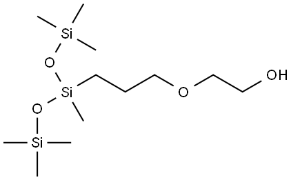 ETHANOL, 2-[3-[1,3,3,3-TETRAMETHYL-1-[(TRIMETHYLSILYL)OXY]-1-DISILOXANYL]PROPOXY]- 结构式