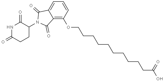 沙利度胺-4-氧-十一烷酸 结构式