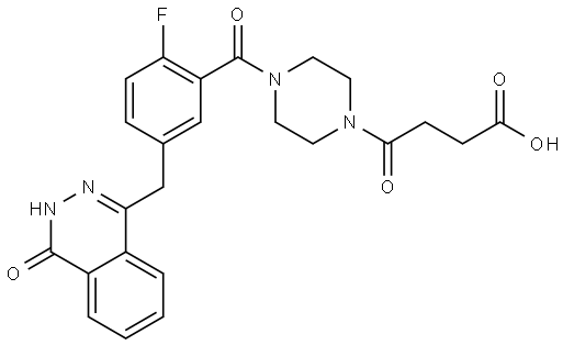 OLAPARIB IMPURITY 5-SUCCINIC ACID 结构式