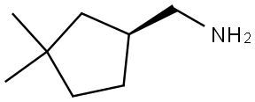 (S)-(3,3-dimethylcyclopentyl)methanamine 结构式